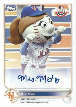 2022 Topps Opening Day - Mascot Autographs #MA-MSM Mrs. Met Front