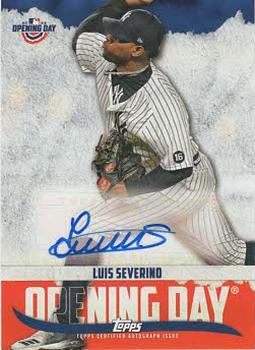 2022 Topps Opening Day - Opening Day Autographs #ODA-LS Luis Severino Front