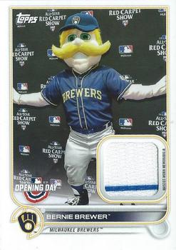 2022 Topps Opening Day - Mascot Relics #MR-BB Bernie Brewer Front