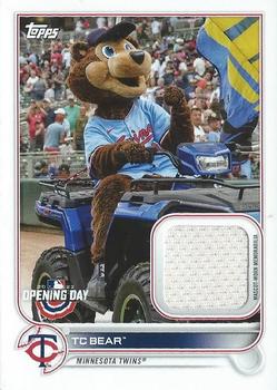 2022 Topps Opening Day - Mascot Relics #MR-TB TC Bear Front