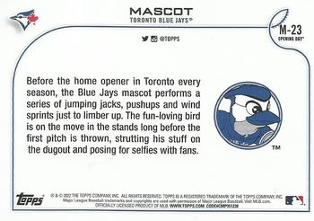 2022 Topps Opening Day - Mascots #M-23 Ace Back