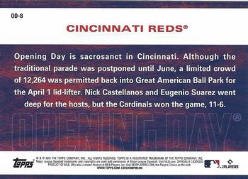 2022 Topps Opening Day - Opening Day #OD-8 Cincinnati Reds Back