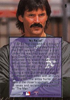 1993 Ultra - Dennis Eckersley Career Highlights #8 Dennis Eckersley Back