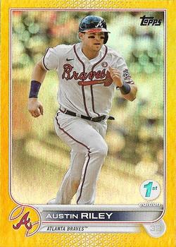 2022 Topps 1st Edition - Gold Foil #115 Austin Riley Front
