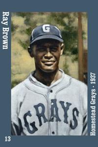 2019 Negro Leagues History Magnets #13 Ray Brown Front