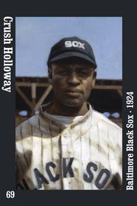 2019 Negro Leagues History Magnets #69 Crush Holloway Front