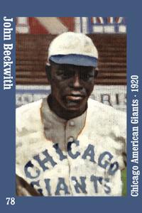 2019 Negro Leagues History Magnets #78 John Beckwith Front