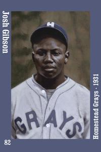 2019 Negro Leagues History Magnets #82 Josh Gibson Front