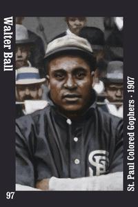 2019 Negro Leagues History Magnets #97 Walter Ball Front