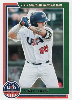 2022 Panini USA Baseball Stars & Stripes #33 Logan Tanner Front