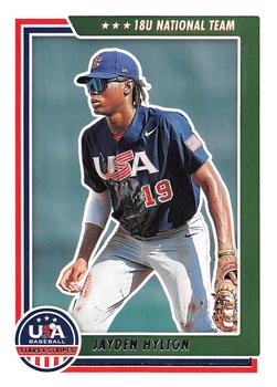2022 Panini USA Baseball Stars & Stripes #58 Jayden Hylton Front