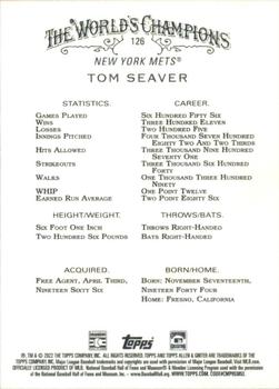 2022 Topps Allen & Ginter #126 Tom Seaver Back