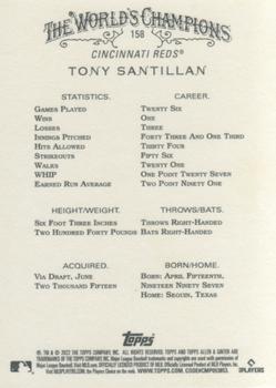 2022 Topps Allen & Ginter #158 Tony Santillan Back