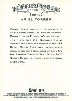 2022 Topps Allen & Ginter #295 Ariel Torres Back