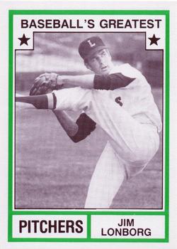 1982 TCMA Baseball's Greatest Pitchers (White Back) #26 Jim Lonborg Front