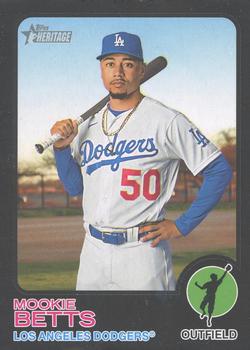 2022 Topps Heritage - Black Border #386 Mookie Betts Front