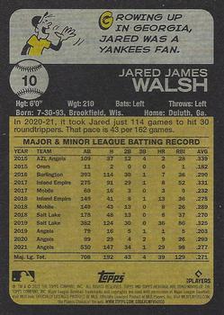 2022 Topps Heritage - Chrome Purple Refractor #10 Jared Walsh Back