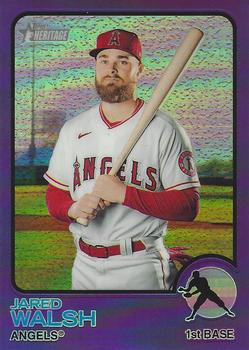 2022 Topps Heritage - Chrome Purple Refractor #10 Jared Walsh Front