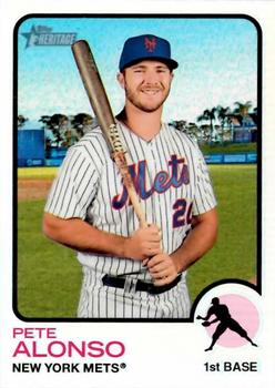 2022 Topps Heritage - Chrome Refractor #54 Pete Alonso Front