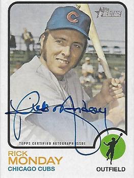 2022 Topps Heritage - Real One Autographs #ROA-RM Rick Monday Front