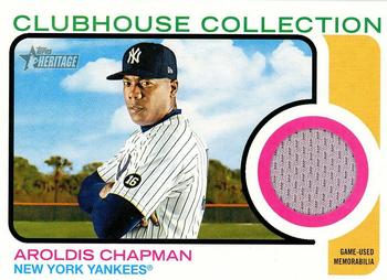 2022 Topps Heritage - Clubhouse Collection Relics #CC-AC Aroldis Chapman Front