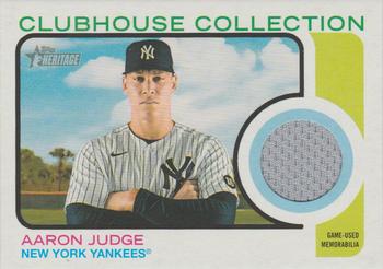 2022 Topps Heritage - Clubhouse Collection Relics #CC-AJ Aaron Judge Front