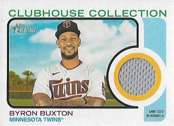 2022 Topps Heritage - Clubhouse Collection Relics #CC-BBX Byron Buxton Front