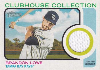 2022 Topps Heritage - Clubhouse Collection Relics #CC-BL Brandon Lowe Front