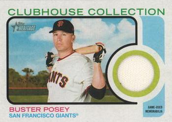 2022 Topps Heritage - Clubhouse Collection Relics #CC-BP Buster Posey Front