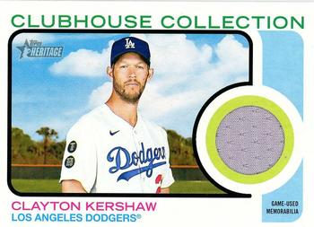 2022 Topps Heritage - Clubhouse Collection Relics #CC-CK Clayton Kershaw Front