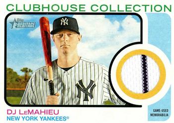 2022 Topps Heritage - Clubhouse Collection Relics #CC-DL DJ LeMahieu Front