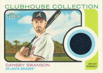 2022 Topps Heritage - Clubhouse Collection Relics #CC-DS Dansby Swanson Front