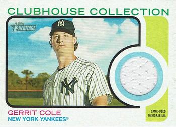 2022 Topps Heritage - Clubhouse Collection Relics #CC-GC Gerrit Cole Front