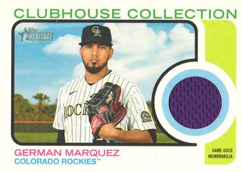 2022 Topps Heritage - Clubhouse Collection Relics #CC-GM German Marquez Front