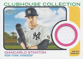 2022 Topps Heritage - Clubhouse Collection Relics #CC-GS Giancarlo Stanton Front