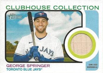 2022 Topps Heritage - Clubhouse Collection Relics #CC-GSR George Springer Front