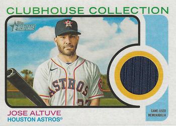 2022 Topps Heritage - Clubhouse Collection Relics #CC-JAV Jose Altuve Front