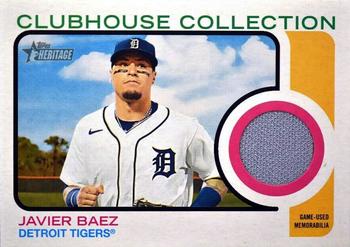2022 Topps Heritage - Clubhouse Collection Relics #CC-JBZ Javier Baez Front