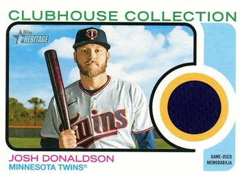 2022 Topps Heritage - Clubhouse Collection Relics #CC-JDN Josh Donaldson Front