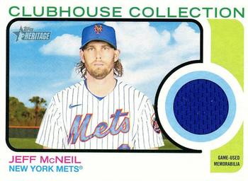 2022 Topps Heritage - Clubhouse Collection Relics #CC-JMC Jeff McNeil Front
