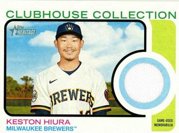 2022 Topps Heritage - Clubhouse Collection Relics #CC-KH Keston Hiura Front