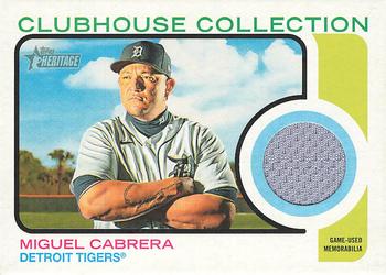 2022 Topps Heritage - Clubhouse Collection Relics #CC-MCB Miguel Cabrera Front