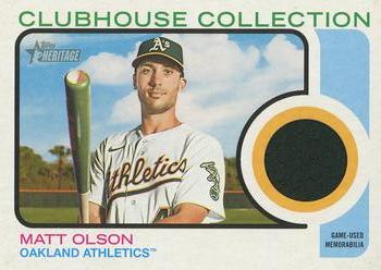 2022 Topps Heritage - Clubhouse Collection Relics #CC-MO Matt Olson Front