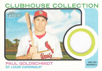 2022 Topps Heritage - Clubhouse Collection Relics #CC-PG Paul Goldschmidt Front