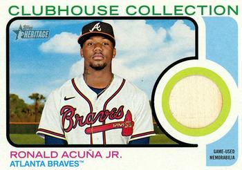 2022 Topps Heritage - Clubhouse Collection Relics #CC-RAJ Ronald Acuña Jr. Front