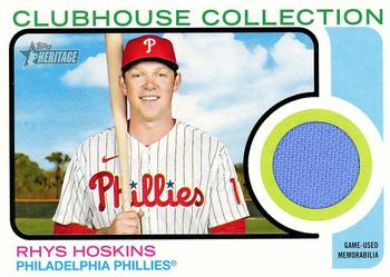 2022 Topps Heritage - Clubhouse Collection Relics #CC-RH Rhys Hoskins Front