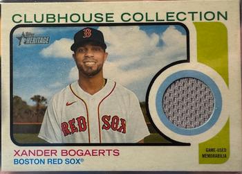 2022 Topps Heritage - Clubhouse Collection Relics #CC-XB Xander Bogaerts Front