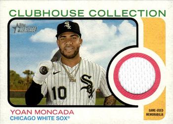 2022 Topps Heritage - Clubhouse Collection Relics #CC-YM Yoan Moncada Front