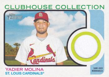 2022 Topps Heritage - Clubhouse Collection Relics #CC-YMA Yadier Molina Front