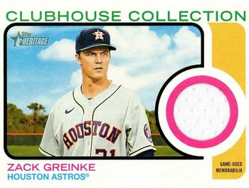 2022 Topps Heritage - Clubhouse Collection Relics #CC-ZG Zack Greinke Front